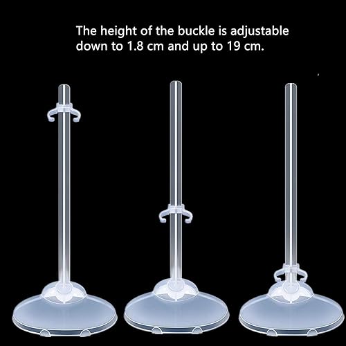 Miniatura 2 de 10 soportes de muñeca para figuras de acción, soporte de exhibición de muñeca, soporte de exhibición ideal para muñecas con clip de cintura