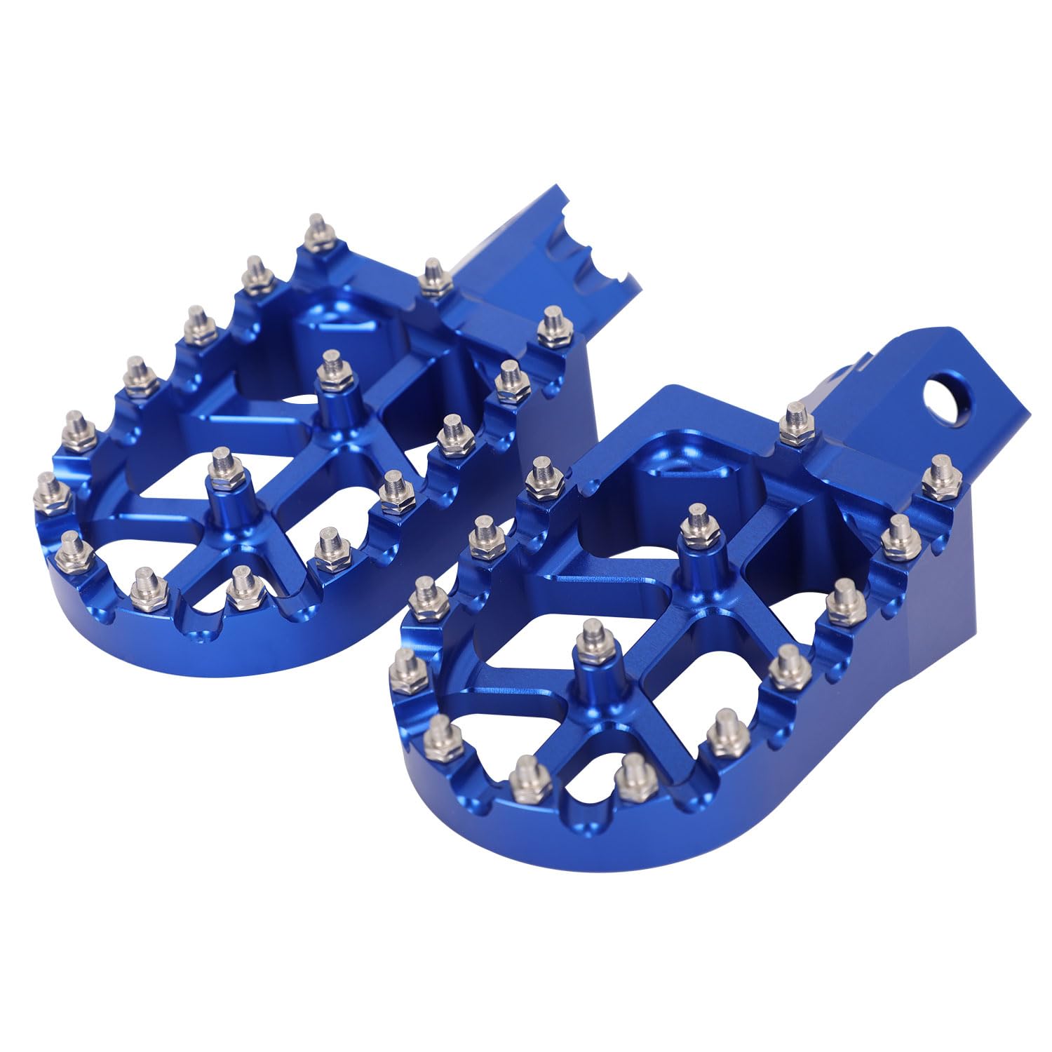 Repose-Pieds Moto CNC Aluminium Enduro pour Yamaha DT50R/SM 1998-2011 Bleu | Structure CNC en Aluminium, Usage Moto Cross, Usage Enduro, Compatible avec Yamaha DT50R/SM 1998-2011