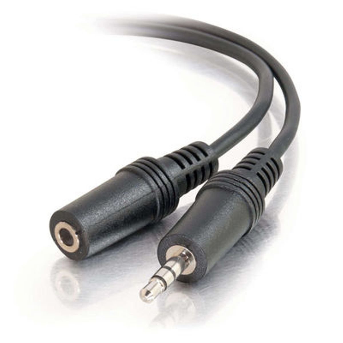 C2G/Cables to Go 40409 3,5 mm M/F stereofoniczny przedłużacz audio czarny, 25 stóp/7,62 metra