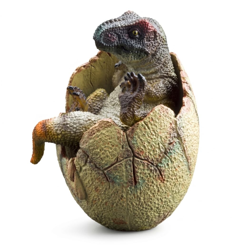 Tsawntd Dinosaurs Prehistoric Creatures, Dinosaur Eggs, Hatching Dinosaur Egg Set - Dinosaurs Baby Figurine With Removable Shells, Realistic Desktop Decor (155g)