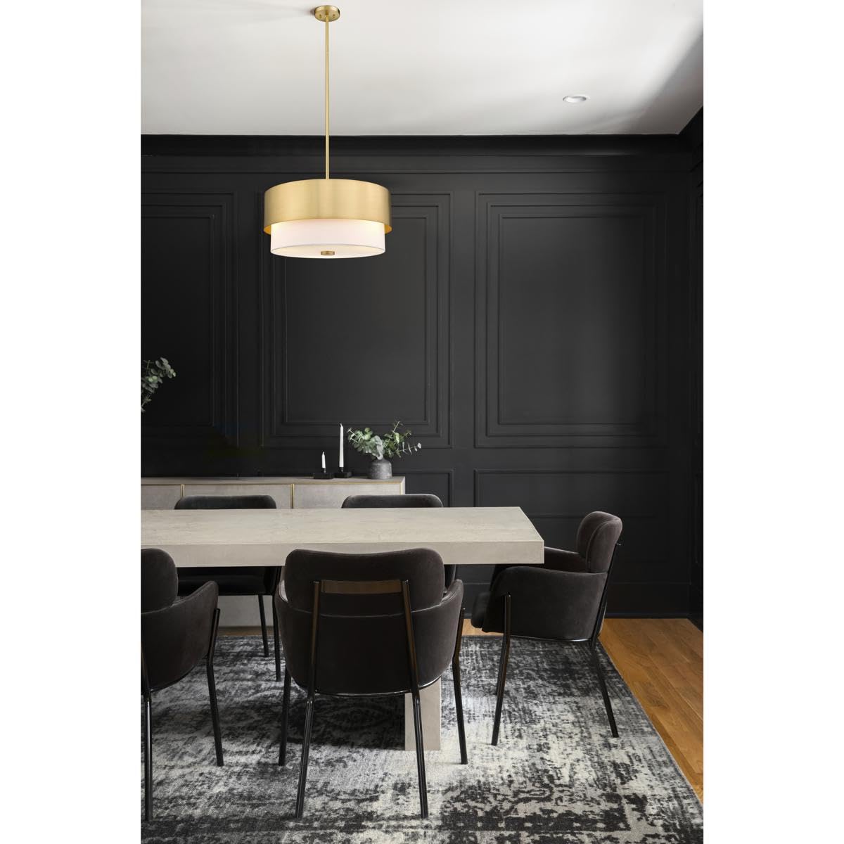 Z-Lite 495P18-MGLD Counterpoint Pendant, 3-Light 180 Total Watts