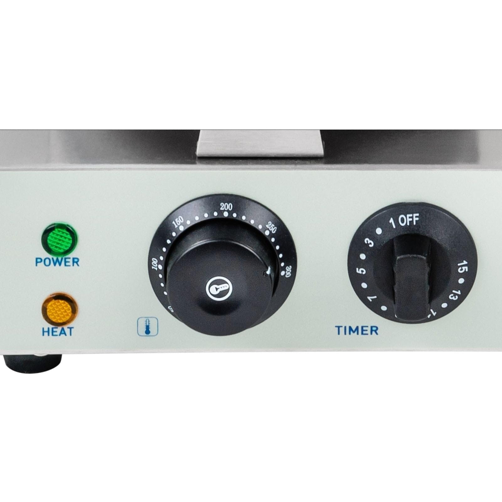 Gaufrier professionnel Téflon rond puissance 1 x 1 300 watts 3614057
