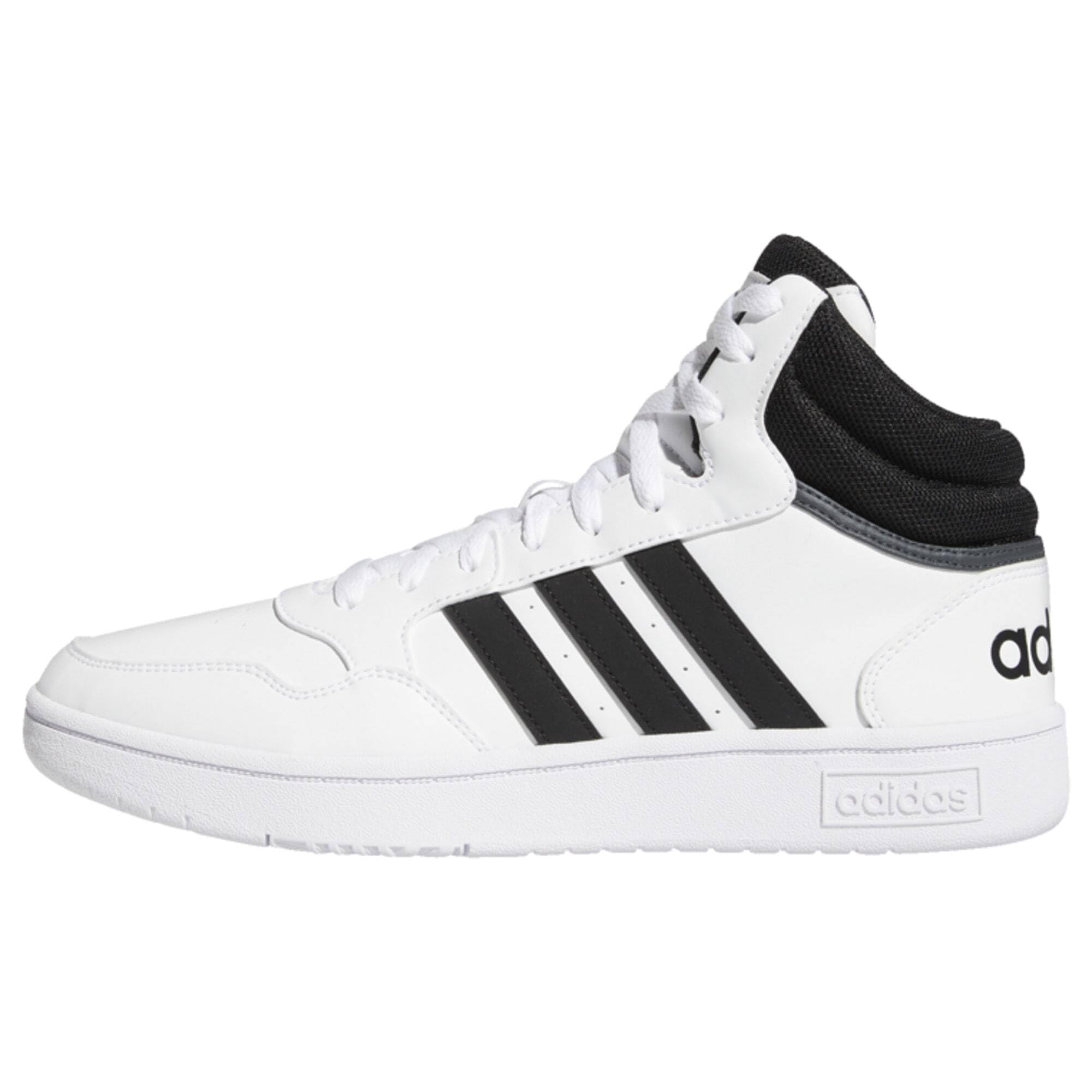 adidas Hoops 3.0 Mid Classic Vintage Shoes, Zapatillas para Hombre, Core Black/Core Black/Cloud White, 46 EU