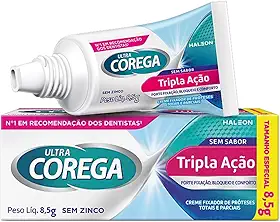 Fixador de Dentaduras Ultra Creme, Corega, Branco, 8,5g