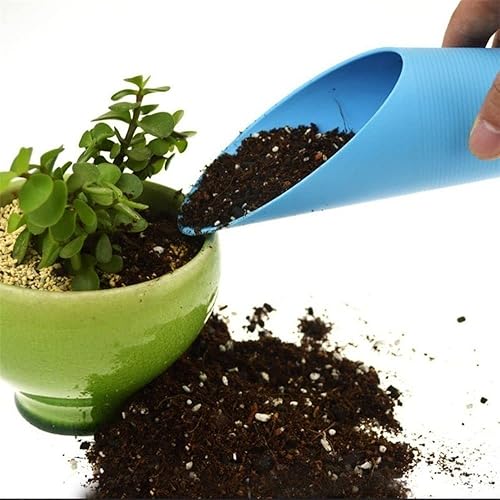 Miniatura 6 de Cucharas de tierra para bonsái, cucharas de plástico para suelo de jardín, coloridas herramientas de jardinería para macetas, pala para plantar