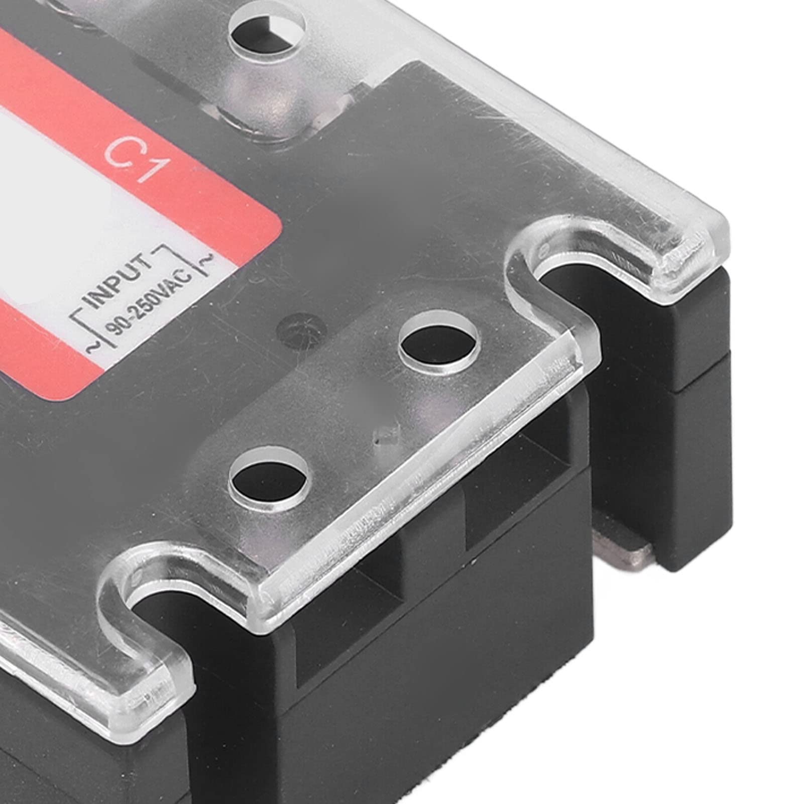 Fafeicy Relé Trifásico de Estado Sólido SSR-100DA 100A 24-480VAC con PBT Metal Cerámica para Automatización Industrial Control de Motor de Máquina CNC