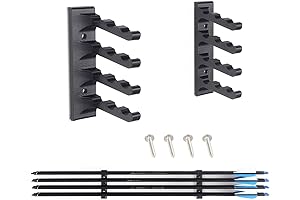 Archery Wall-Mounted Brackets Arrow Quiver Display Hanger Stand Rack