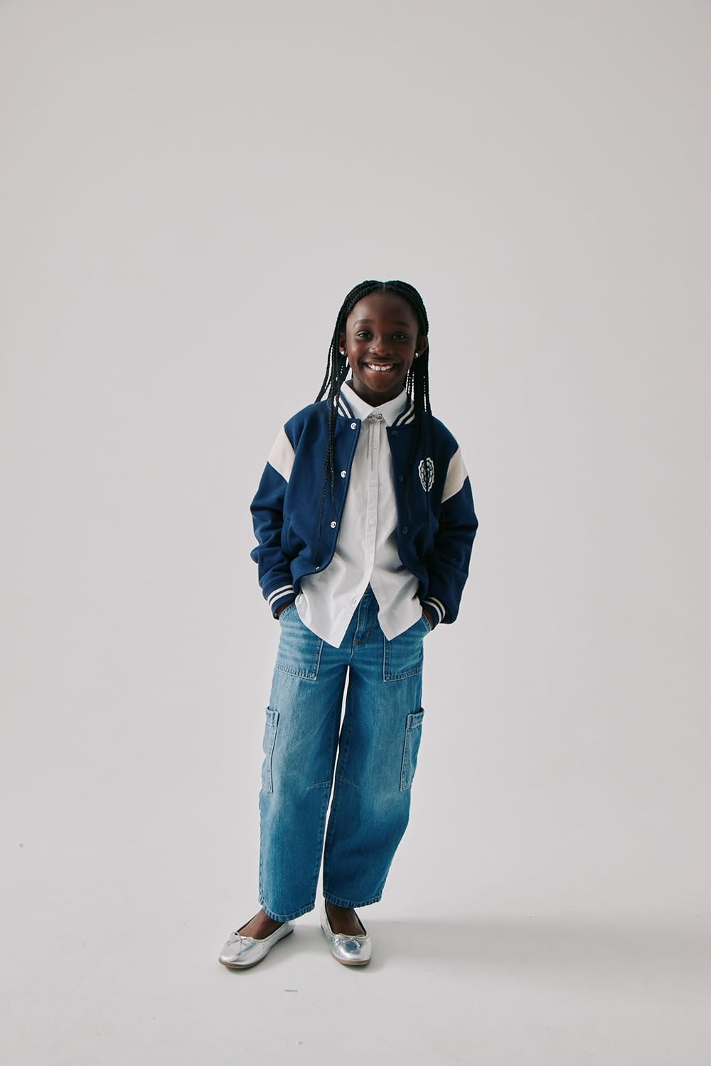 The Children's Place Girls Long Sleeve Button Down Shirt - Image 3