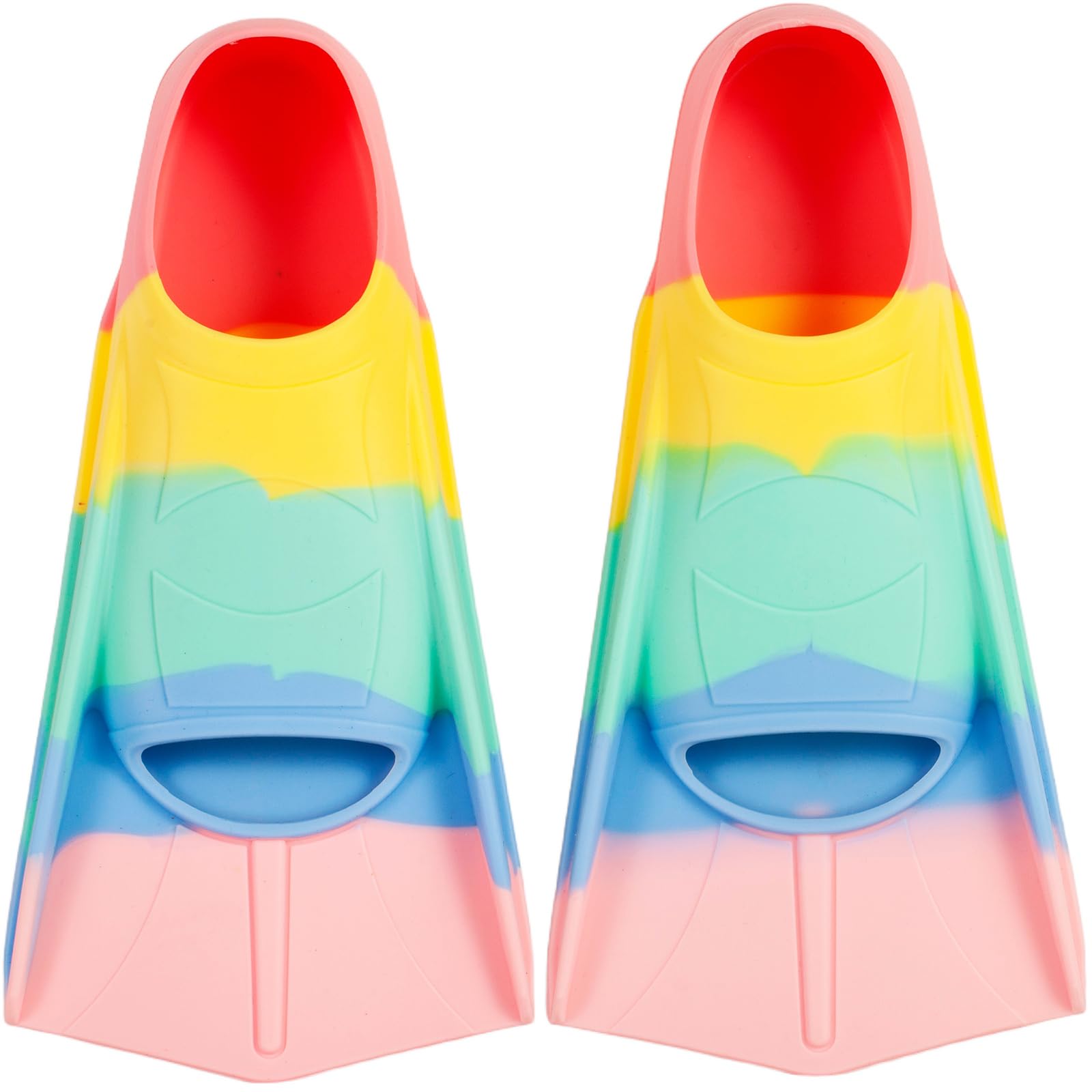 YOTAN Schwimmflossen Kinder | 100% Silikon Kurzflossen | Training Flossen | leichte Kurze Trainingsflossen | Trainingsschwimmflossen für Training im Schwimmen für Kinder Mädchen Jungen Anfänger