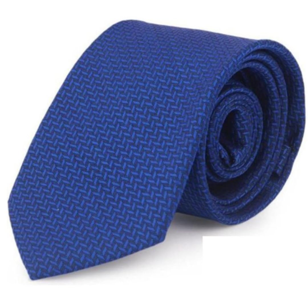 Random Stripe Men’s Printed Necktie | 9 Color Options | Premium Woven Formal Tie Micro Fiber Fabric-image-25