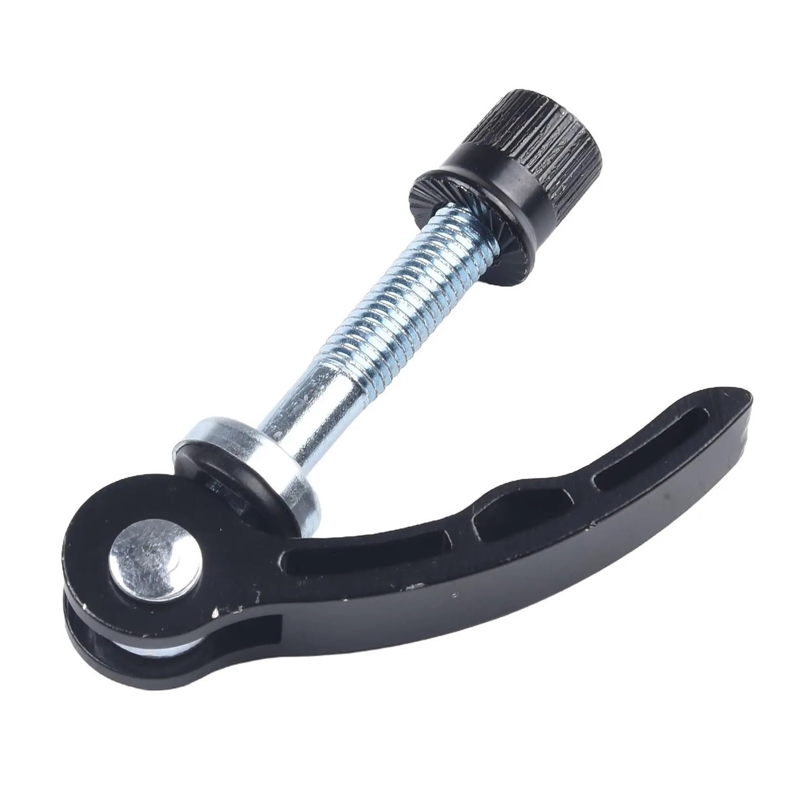 BPABDEITR Bike seat quick release lever, Aluminum Alloy Bicycle Seat Quick Release Clamp Multicolor M6 M8 45-65mm(Black,M8x60mm)
