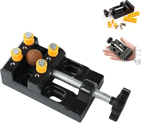 Mini Bench Vise Small Table Clamp – Aluminum Hobby Craft Repair Tool with 0-1.2 Inch Clamping Range – Ideal for Jewelry, Model Making & Electronics