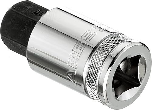 Miniatura 3 de ARES 70121-12-Inch Drive 0.669 in Hex Bit Socket - Zócalos de acero CR-V tratados térmicamente y brocas mecanizadas CNC de acero S2
