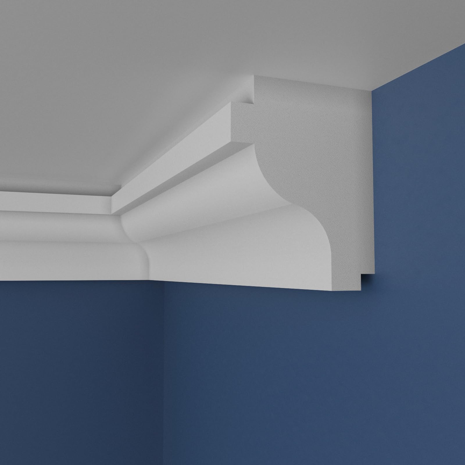 WOLDECOR XPS Cornice Coving – Decorative Coving Moulding for Ceilings, Lightweight Paintable Ceiling Coving Trim, Easy DIY Installation, Durable and Moisture Resistant (WS05, 2 Meters) — image 1