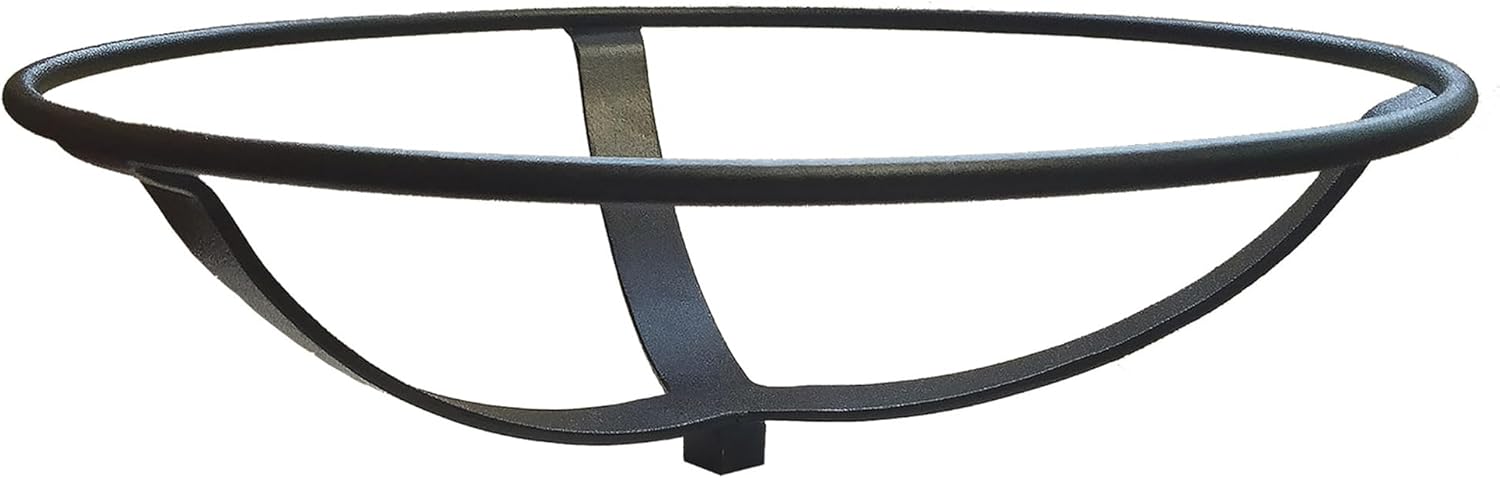 12" Cobalt Blue Crackle Birdbath- Over Rail Bracket