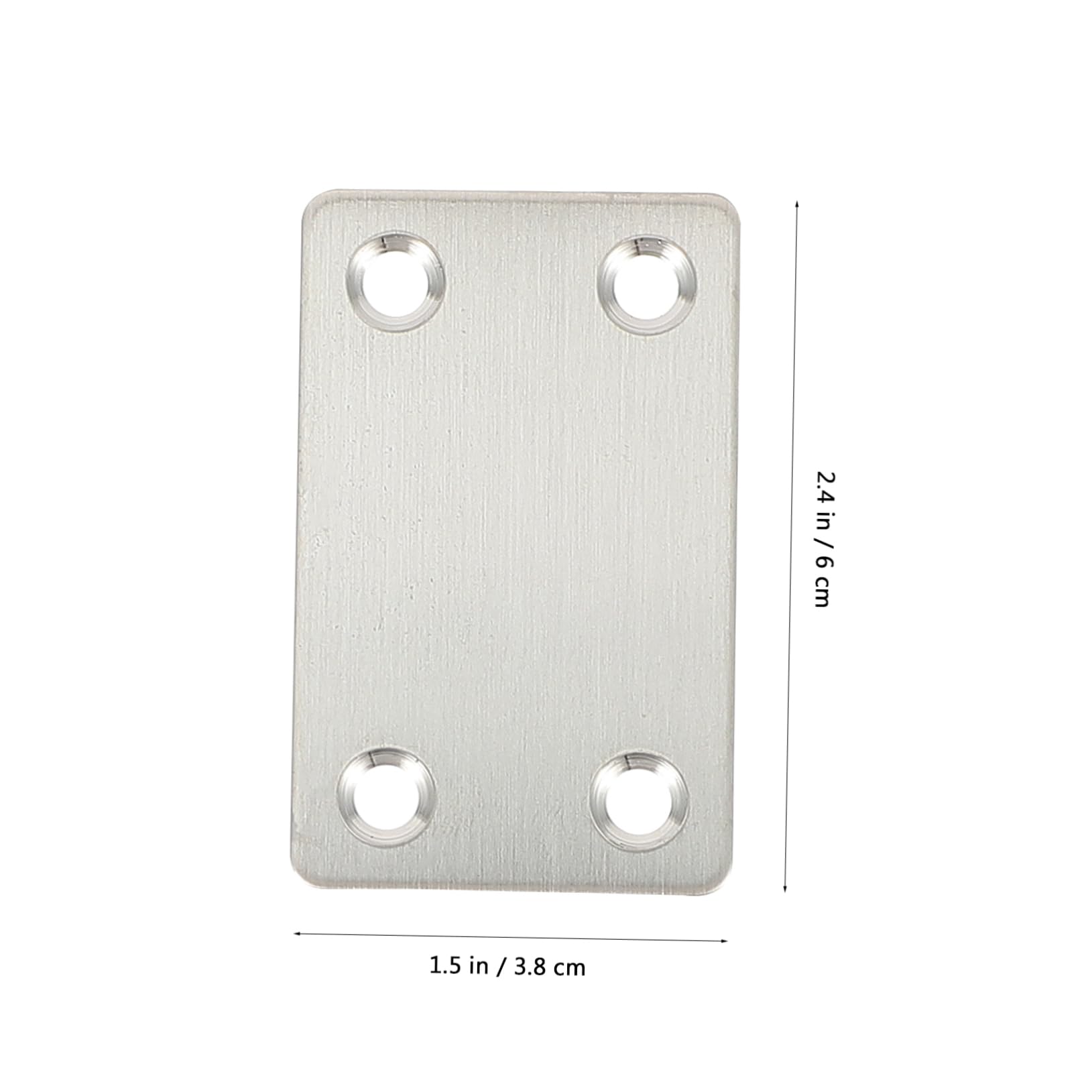 OSOLADY 12pcs Rustproof Stainless Steel Furniture Fixing Accessories Straight for Chair Table Shelf Cabinet