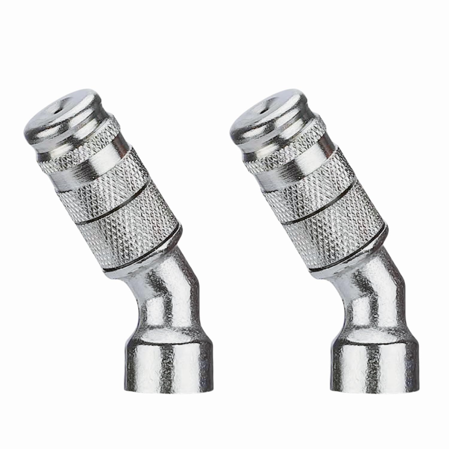 2 PCS Adjustable Sprayer Nozzle Tips, 1.5mm Aperture High Pressure Mist Sprayer Nozzle, Suitable for Replacing Backpack Sprayer, Farm,Garden Irrigation, Silver
