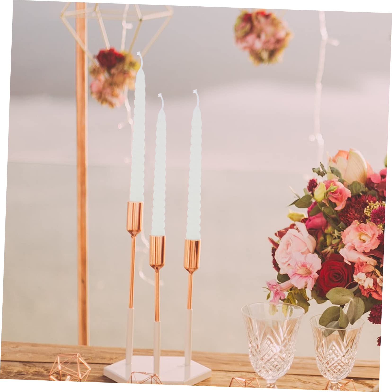 Alipis 4 Juegos Vela Christmas Candle Party Decoración Candles Festa Banquete Fiesta Festina Pastel Espumoso Sin Candelero Decoraciones De Mesa Adornos De Cena Cera 4 Uds * 4