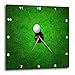 3dRose Ball Sitting at A Golf Hole On Grass Graphic-Wall Clock, 15-inch (DPP_213666_3)