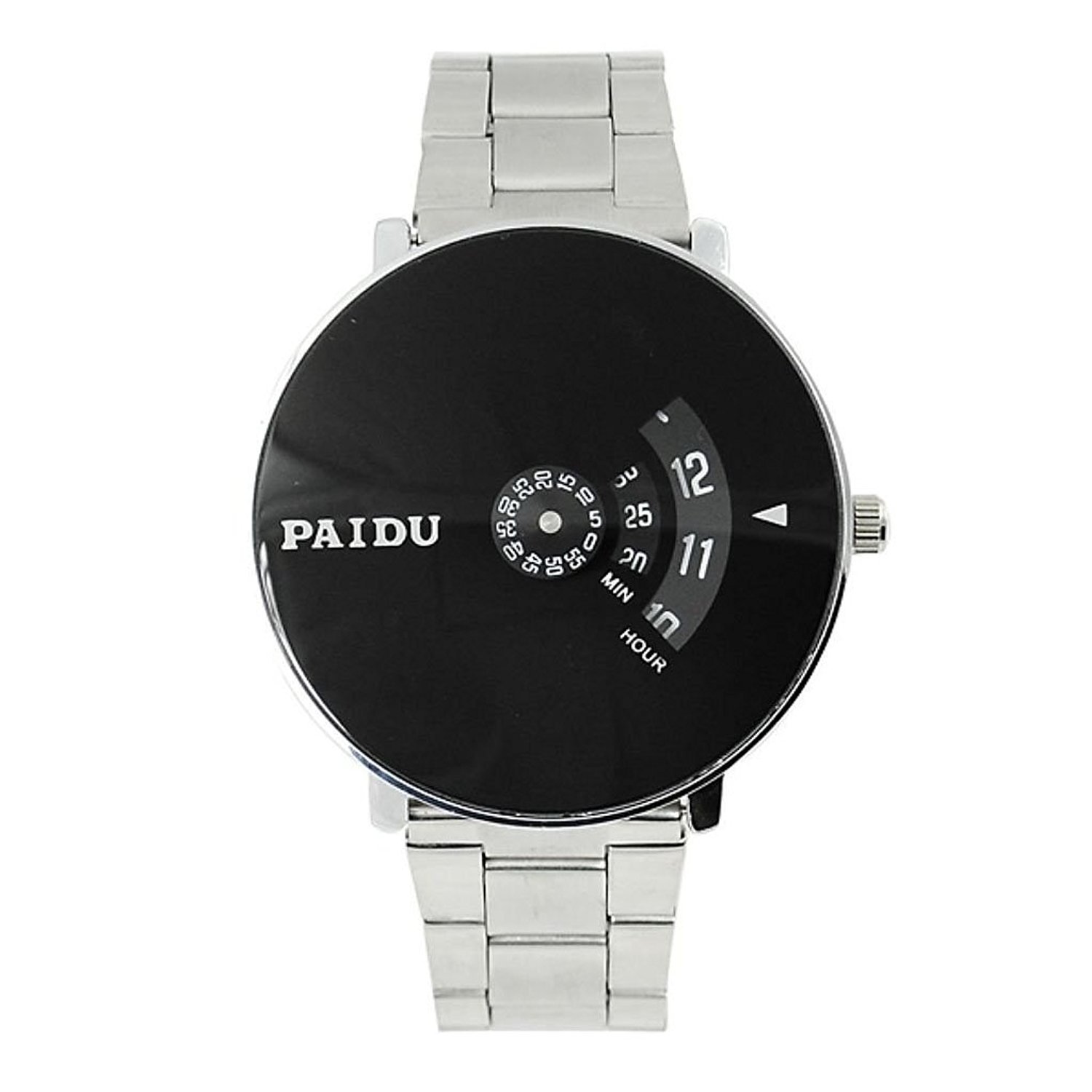 Talgo Analogue Imperial Round Black Dial Latest Fashion Stainless Steel Linked Silver Chain Strap Stylish Wrist Watch for Men and Boys, Pack of 1-58897 (B089NFZ9Q4) Amazon Price History, Amazon Price Tracker