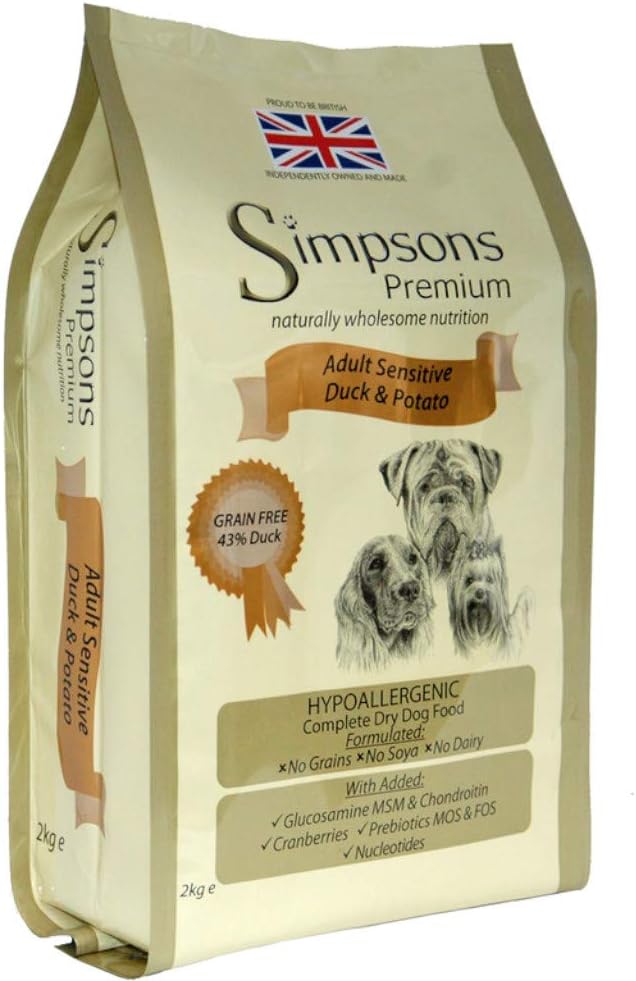 Simpsons Premium Adult Sensitive Duck & Potato Dry Dog Food
