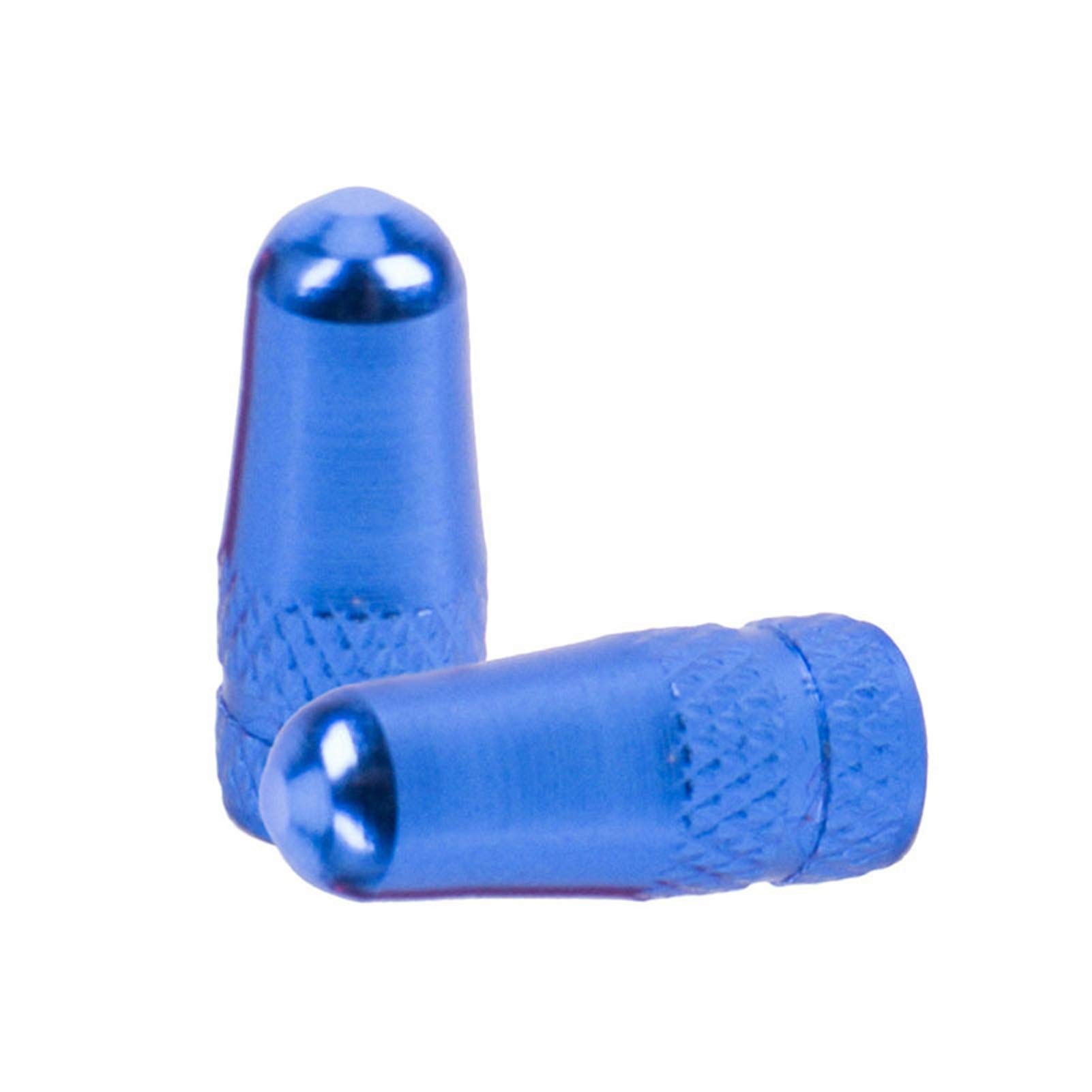 UYSELA Ventilverschraubung, 2 Stück Fahrradventilkappe, Aluminium, Fahrrad-Pr-es-ta-Ventilkappe, Hochdruckspikes, Reifenventil, Staubschutz, M-T-B, Fahrrad, Fahrrad (Farbe: 2 Stück Typ A Blau)