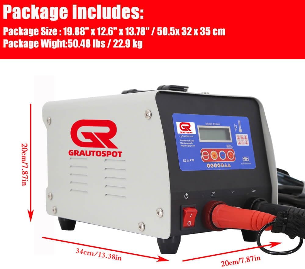 F98E 110V Spot Welder Dent Puller，3KW Panel Spot Welder Puller，Spot Welding Machine for Car Body Dent Repair