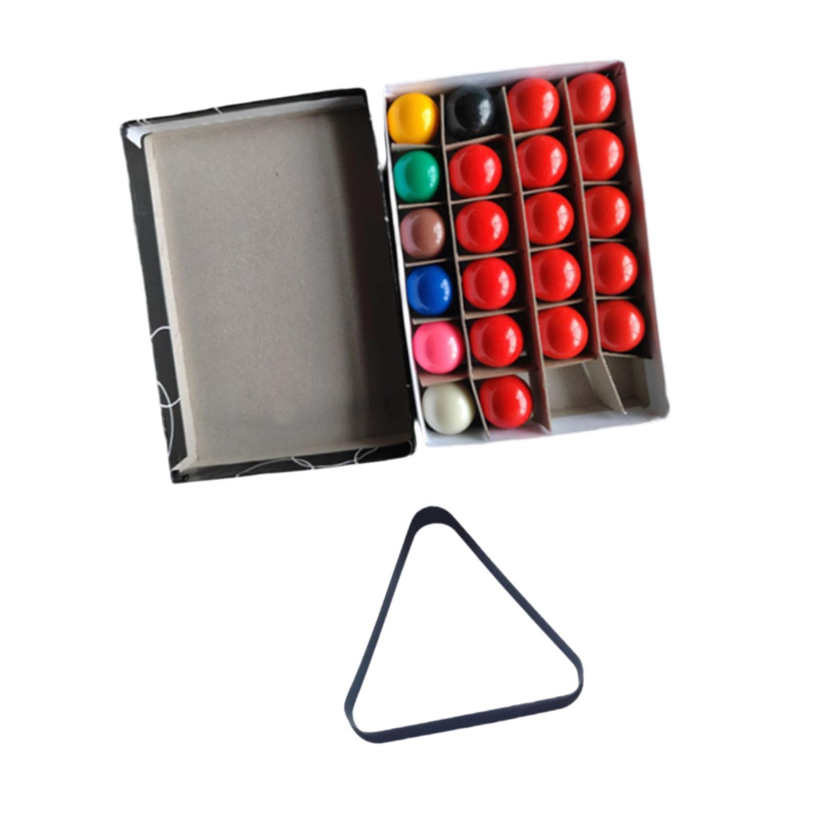 Perfk 22 Mini Boules de Billard avec Triangle 2,5 cm Ensemble Complet