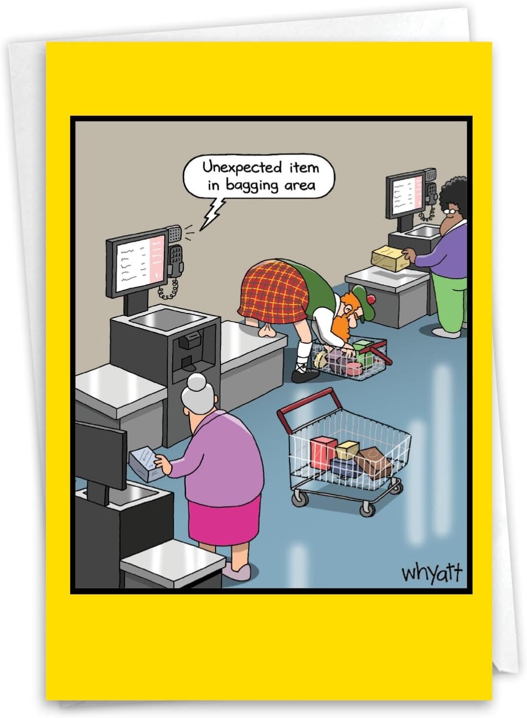 NobleWorks Hysterical Birthday Paper Card with 5 x 7 Inch NobleWorks Hysterical Birthday Paper Card with 5 x 7 Inch