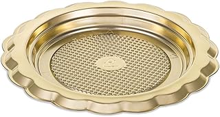 Alcas 014008030 Medoro Mini Vassoio Tondo Dorato, Plastica