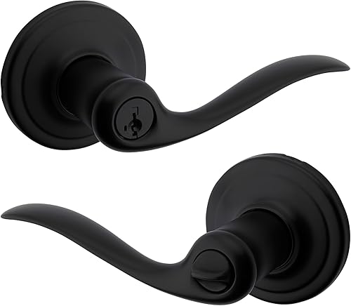 Miniatura 68 de Kwikset media manija para puerta, hacia la izquierda 788TNL RH 3 CP Tustin, 97880-679 Bronce veneciano