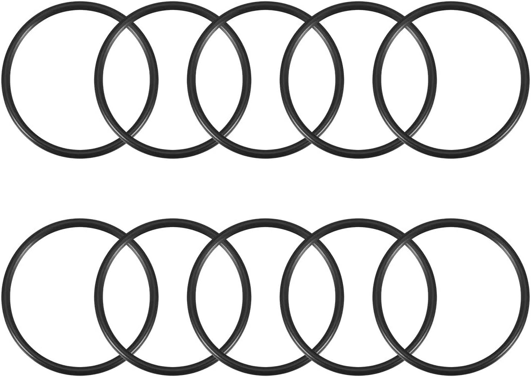 uxcell Nitrile Rubber O-Rings 36mm OD 32mm ID 2mm Width, Metric Sealing Gasket for Automotive Machine Plumbing, Pack of 10