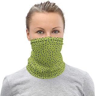 Abstract Black & Margarita Style Breathable Washable Neck Gaiter
