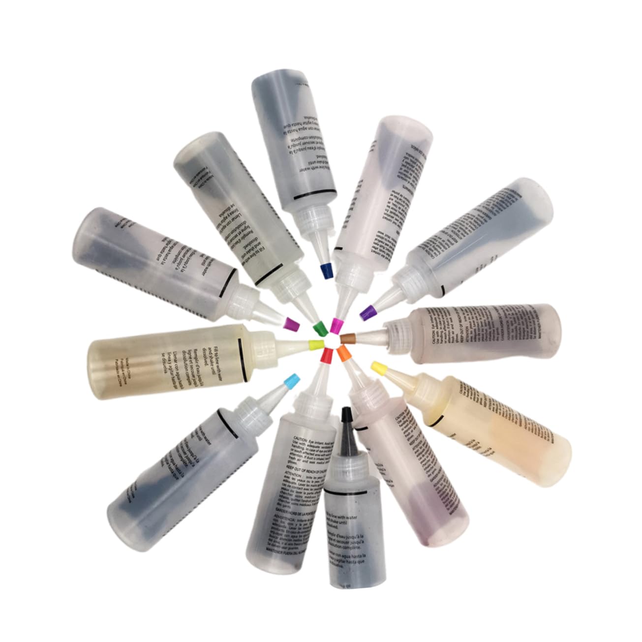 KONTONTY Color DIY Tie Dye Pigments Set for Clothes and Accessories Safe Cold Water Dyes for Cotton Linen Easy to Use for Family Bonding Activities