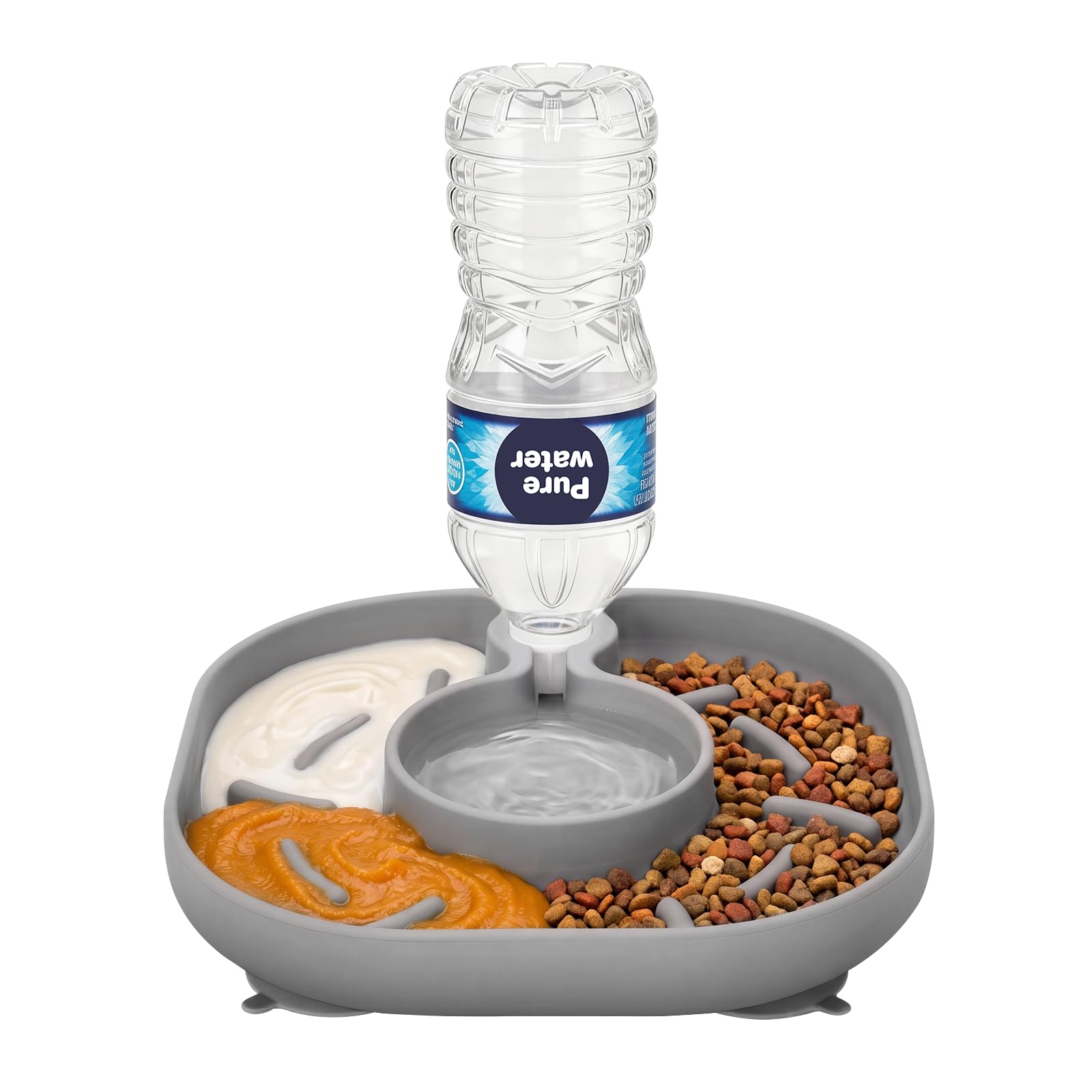 VNAKIO Slow Feeder & Gravity Water Bowl