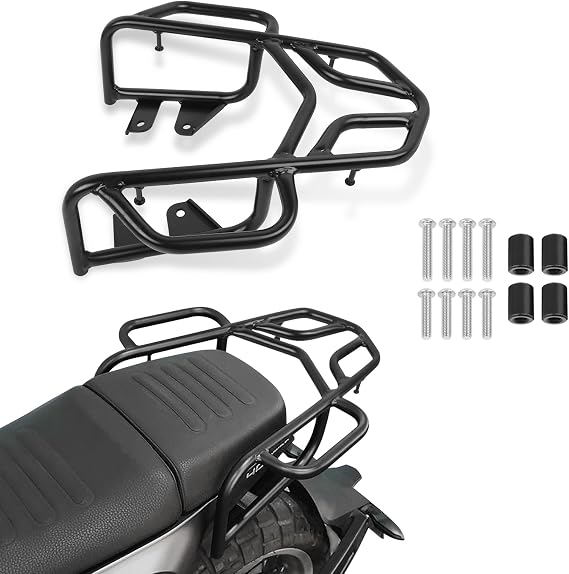 Motorcycle Rear Rack For Ducati Scrambler 1100 / Pro/Sport/Special - Heavy-Duty Cargo Carrier With Easy Installation