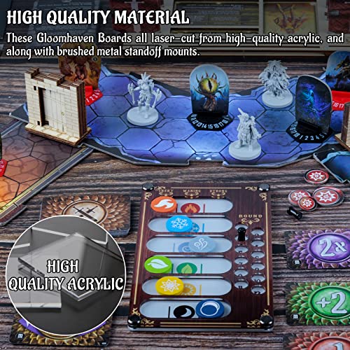 Acrylic Element Infusion Tracker Board For Gloomhaven #TOP3