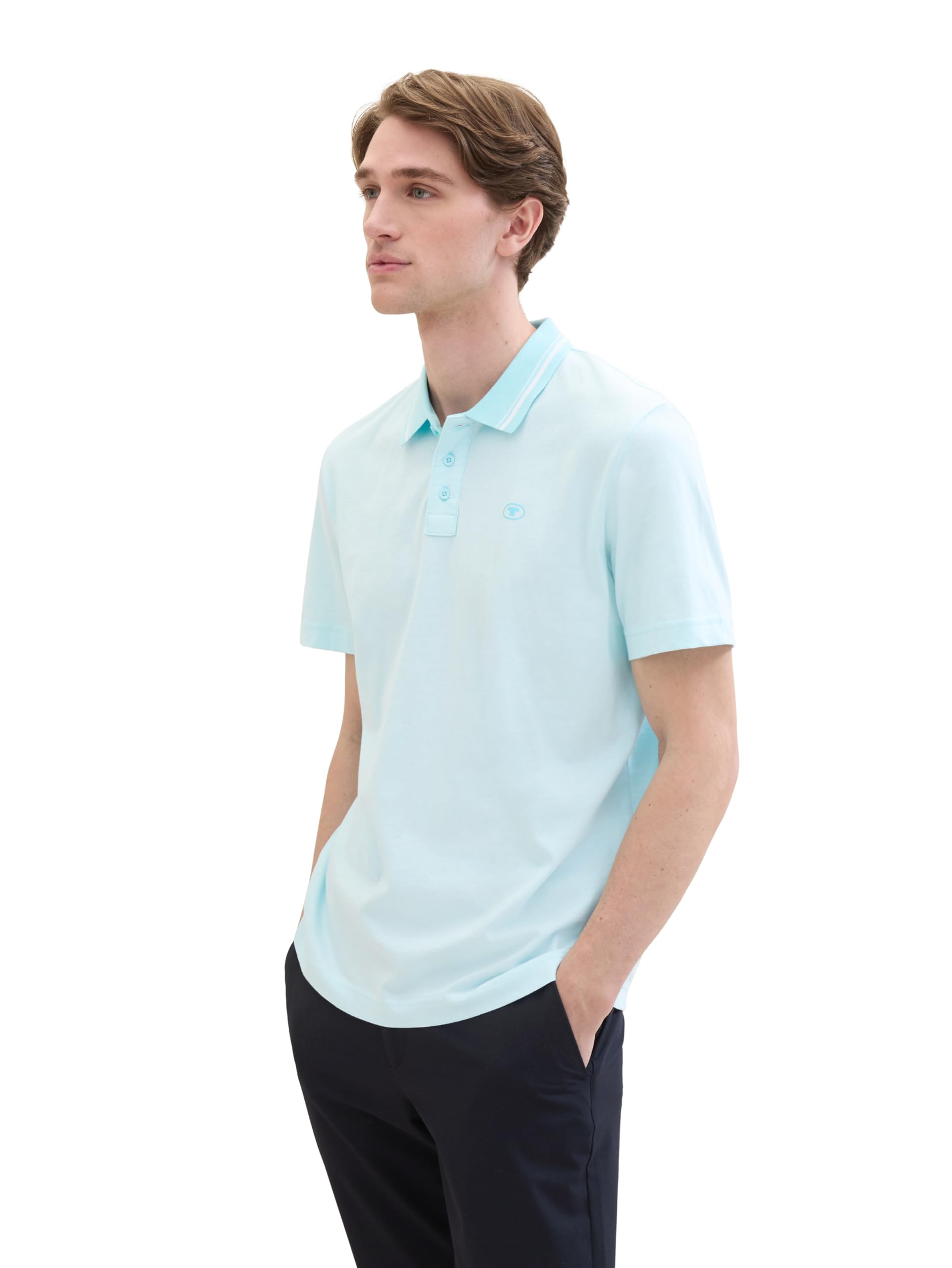 TOM TAILOR Men's Basic Polo Shirt with Stripes