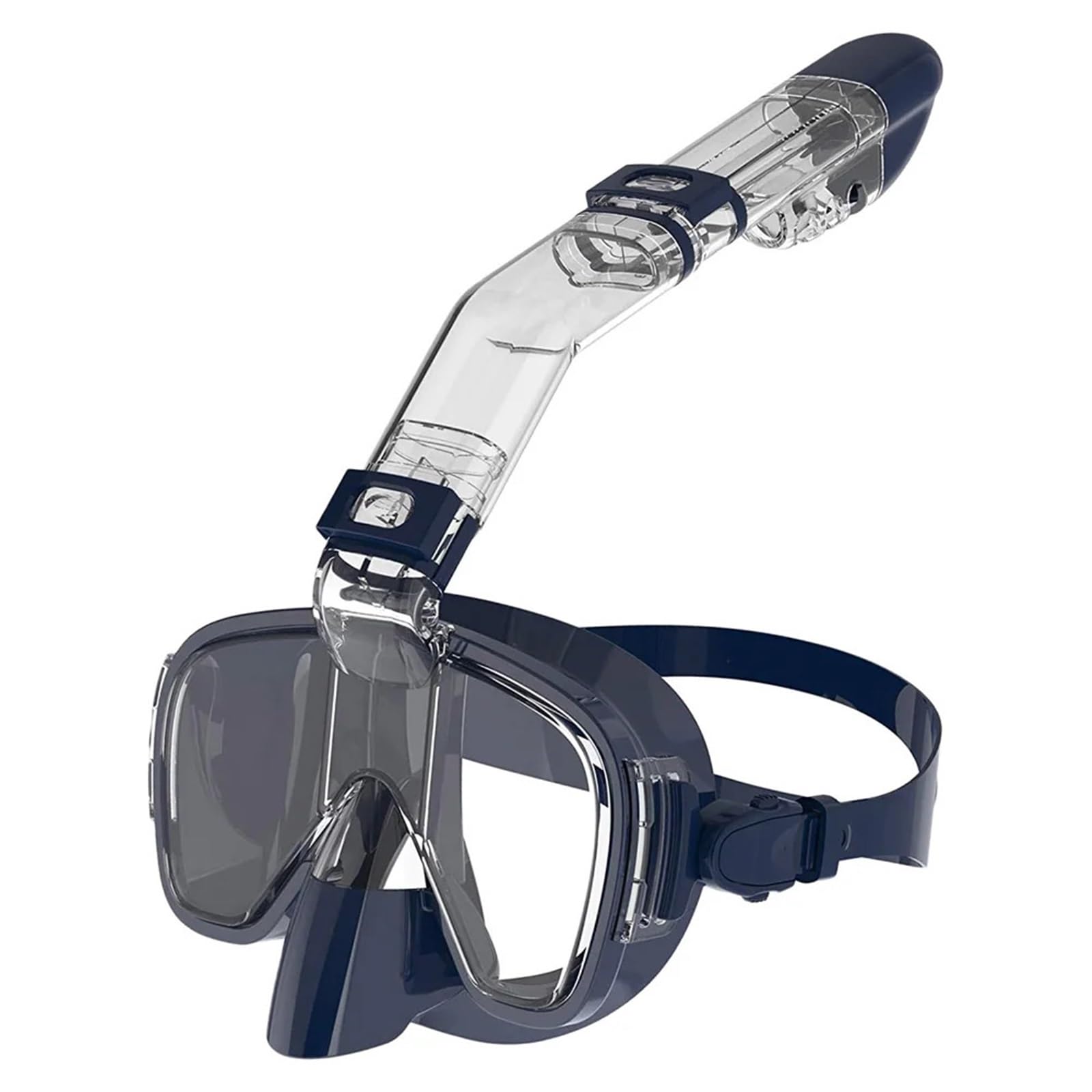 Maschera Snorkeling Mask Maschera da nuoto per bambini, mezza faccia, per snorkeling subacqueo, set di maschere respiratorie per immersioni subacquee, anti-appannamento