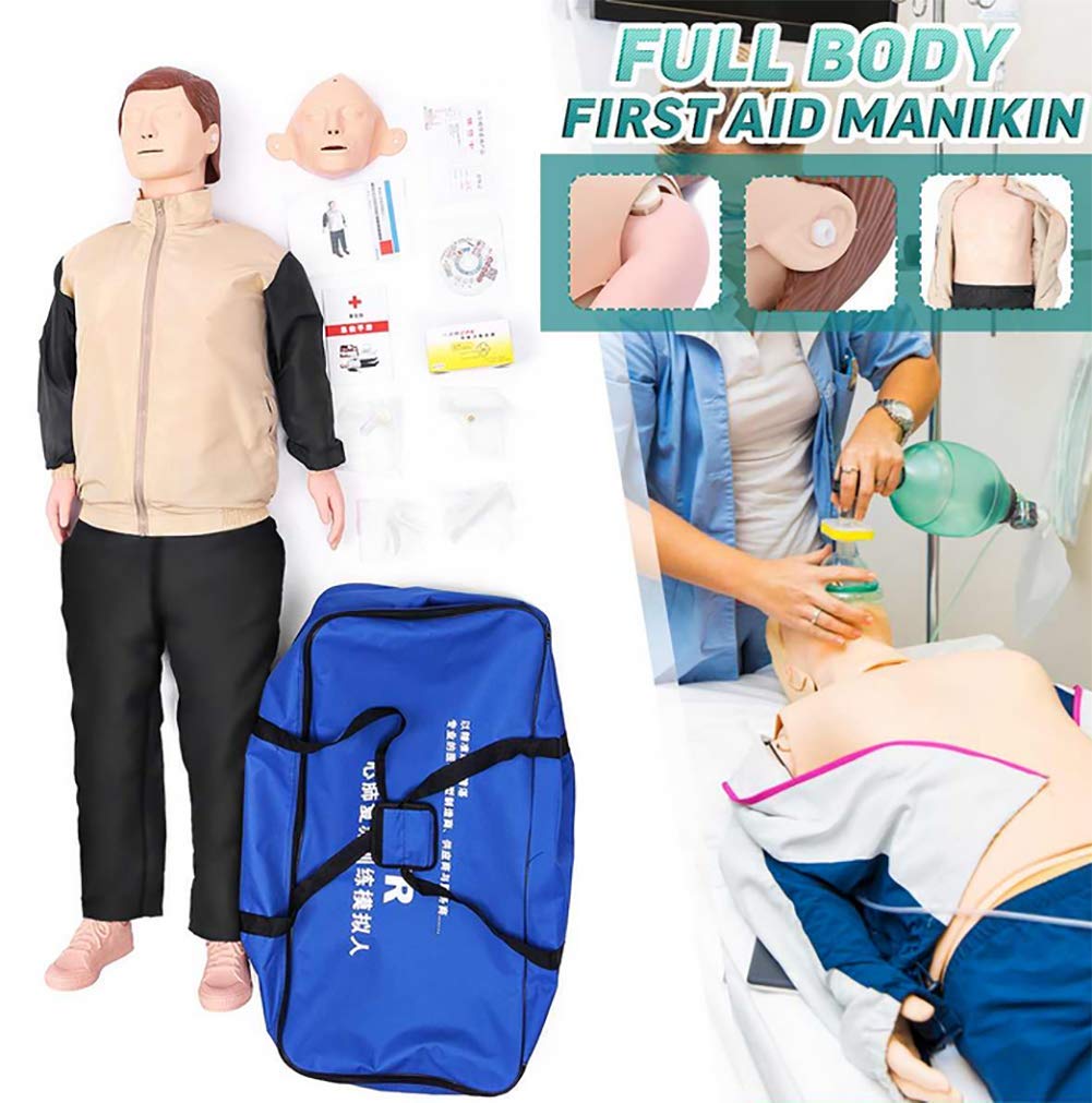 GHDE&MD CPR First Aid Training Dummy CPR Training Manikin Model