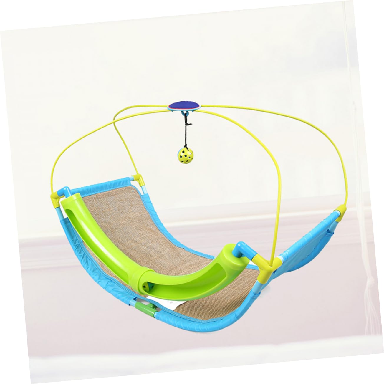 FRCOLOR Hamac pour Cage à Chat avec Boule à Grelot, Support Swing