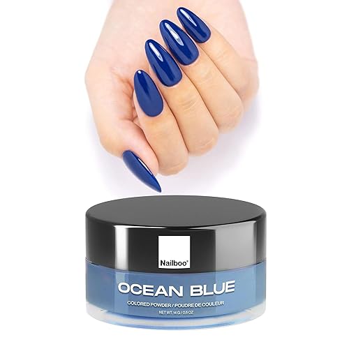 Nailboo Dip Powder for Nails, Ocean Blue – Deep Navy