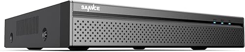 SANNCE PoE NVR 4K 8 canales, 8MP CCTV sistema de cámara de seguridad grabadora de vídeo de red soporta 8MP 5MP 3MP 1080P HD PoE vigilancia cámara