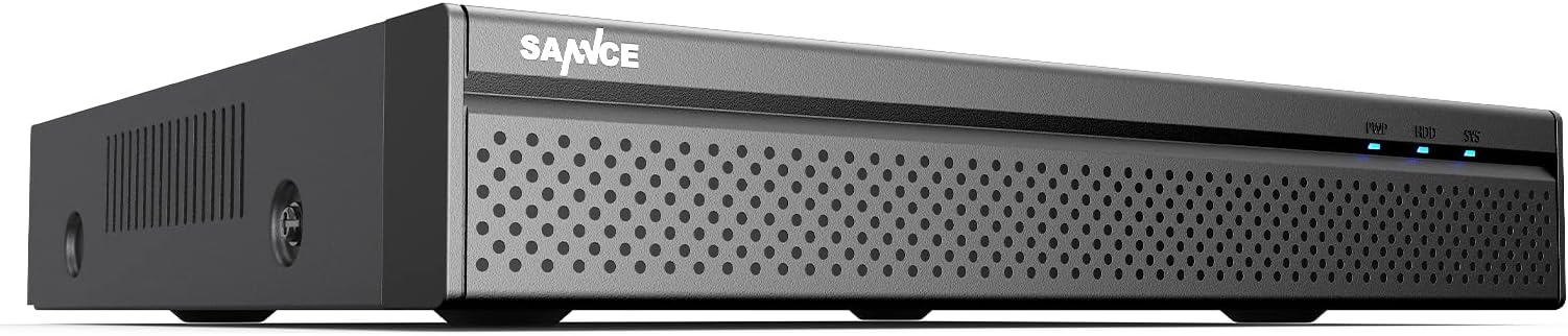 SANNCE PoE NVR 4K 8 Channel, 8MP CCTV Security Camera System Network Video Recorder Supports 8MP 5MP 3MP 1080P HD PoE Surveillance IP Camera, Human Detection No HDD