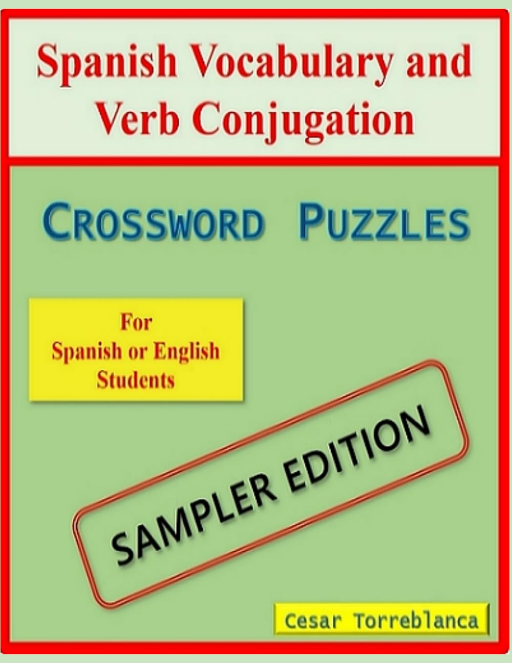 Vocabulary & Verb Conjugation Crossword Puzzles: Sampler