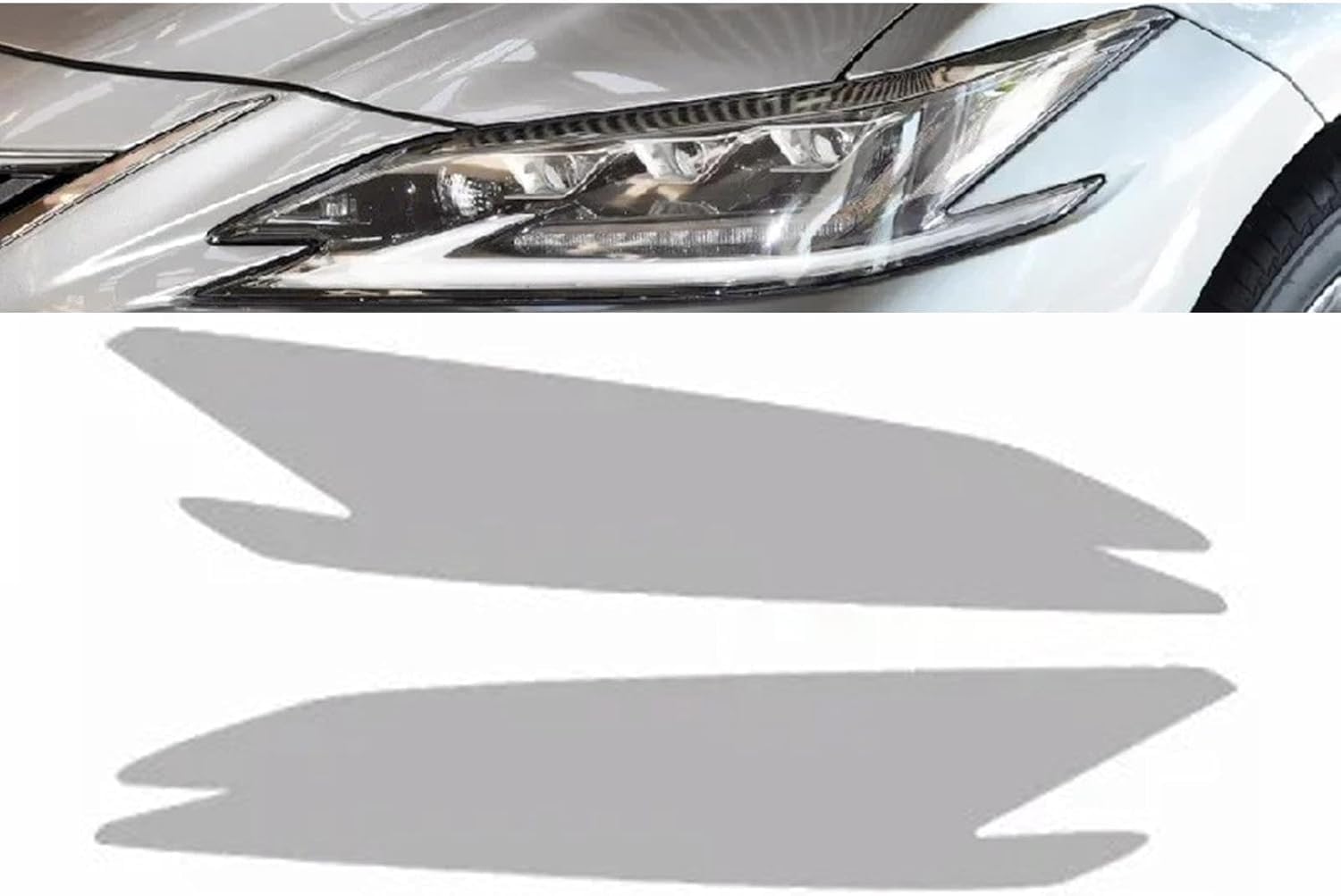 Samlng Transparent Car Front Light Film For Lexus Es 2018+ Car Headlight Anti Scratch Protection Film Tpu Sticker