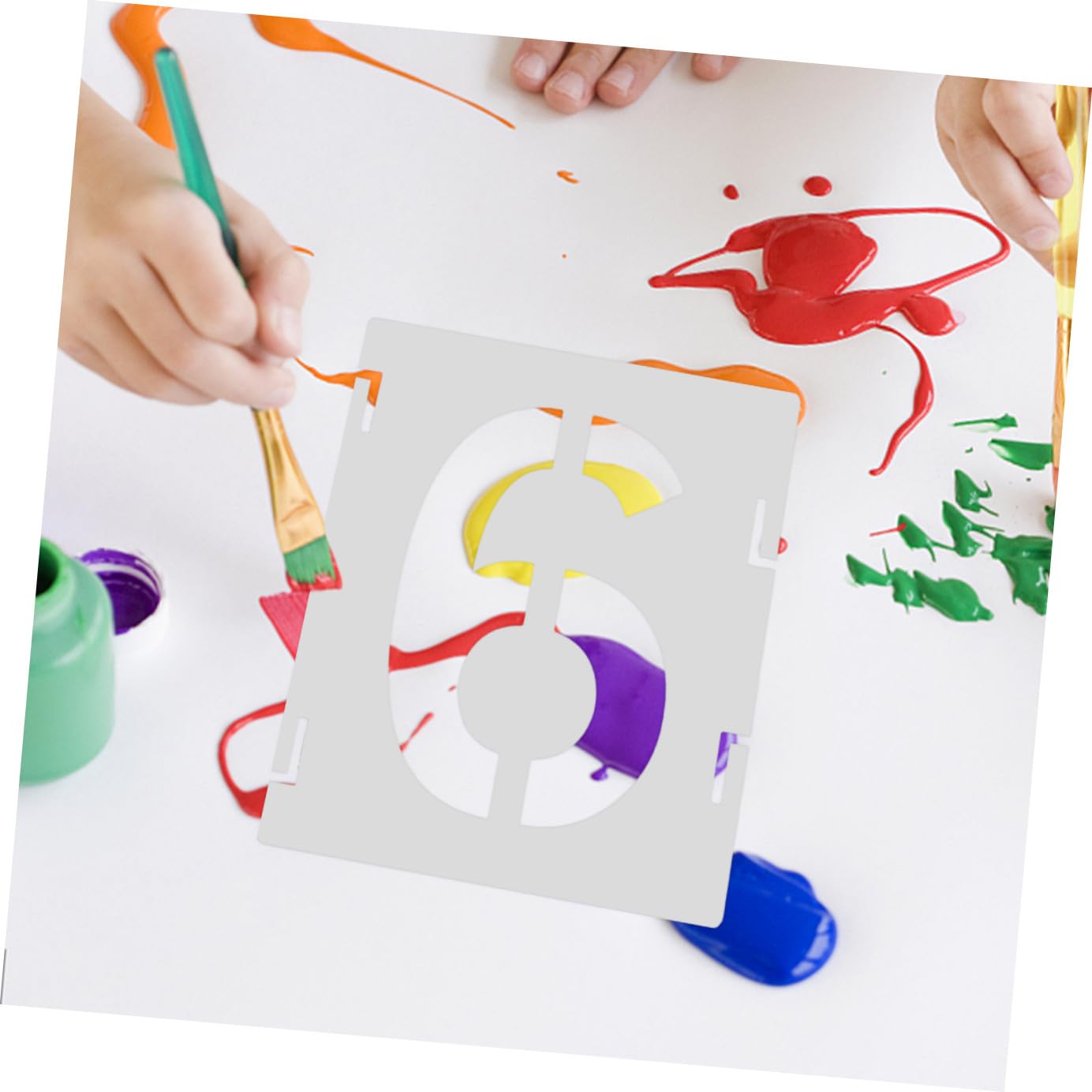 5 Set Stencil Pittura Riutilizzabili Pet Modelli e per Decorazioni Murali e Fai da Te Resistenti e Versatili per e