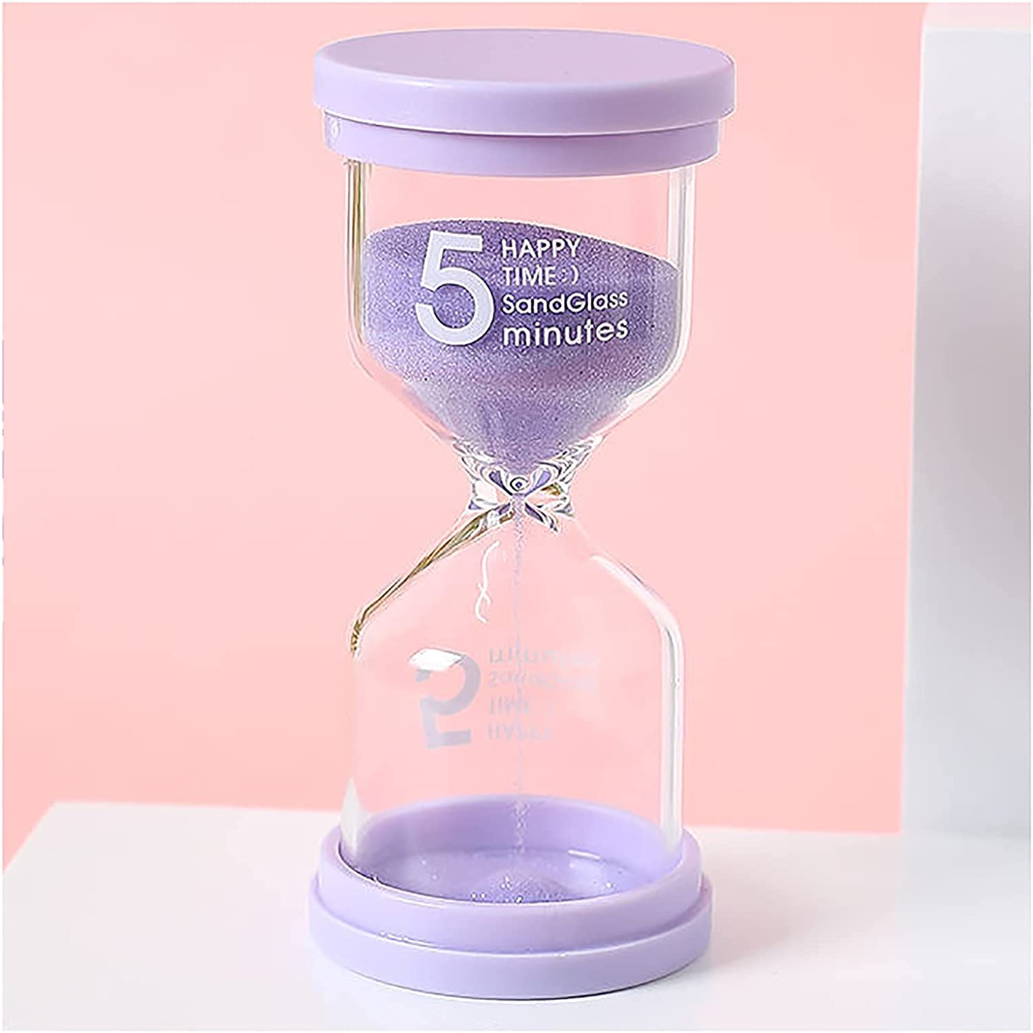 Clessidra in plastica, clessidra colorata, clessidra da 1/3/5/10/15/30/45 minuti ，Clessidra(Purple,15 minutes)