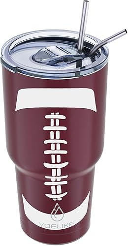 Miniatura 8 de yoelike Taza de café de 14 onzas con asa y tapa, acero inoxidable aislado al vacío, apta para lavavajillas, recubrimiento en polvo, taza de viaje,