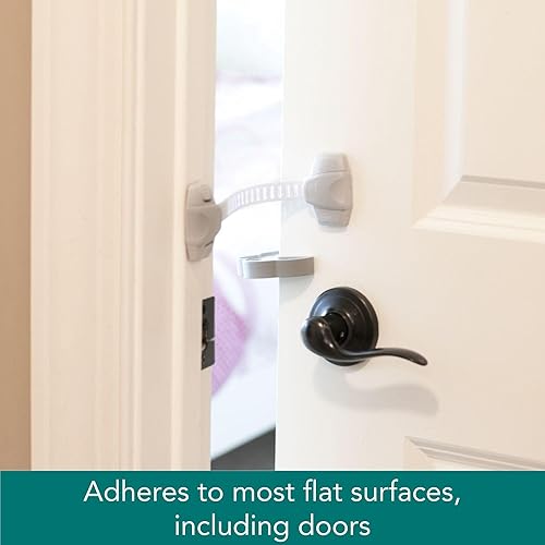 Miniatura 5 de MYPET North States Safety Paws Mischief Minder - Cerraduras de correa  Funciona en botes de basura, armarios y más (paquete de 2, gris)